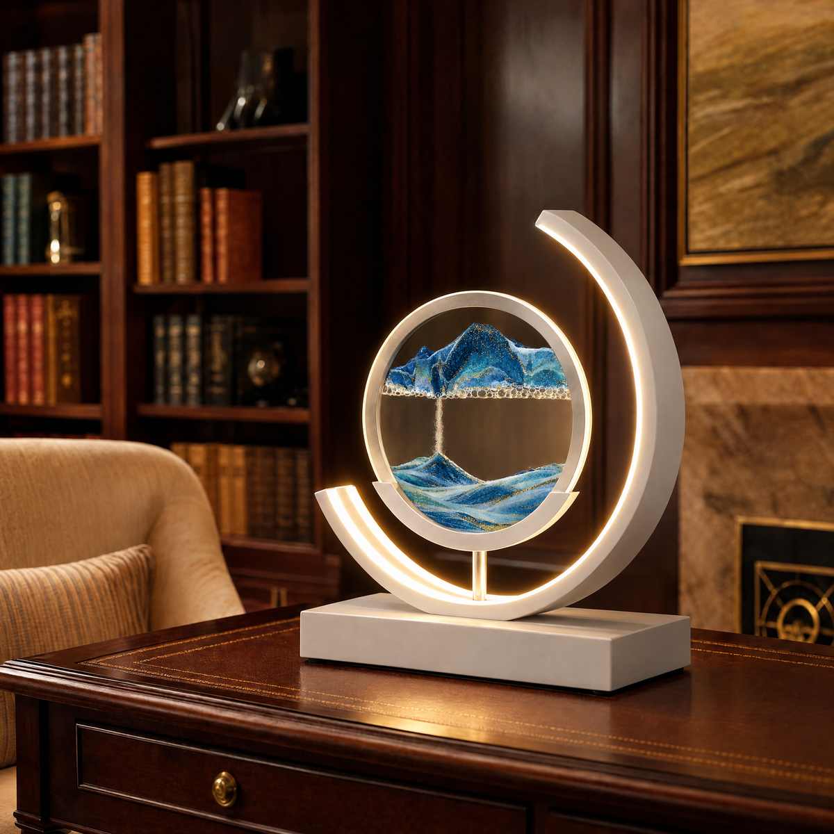 Dunelight Moving Sand Art LED Table Lamp