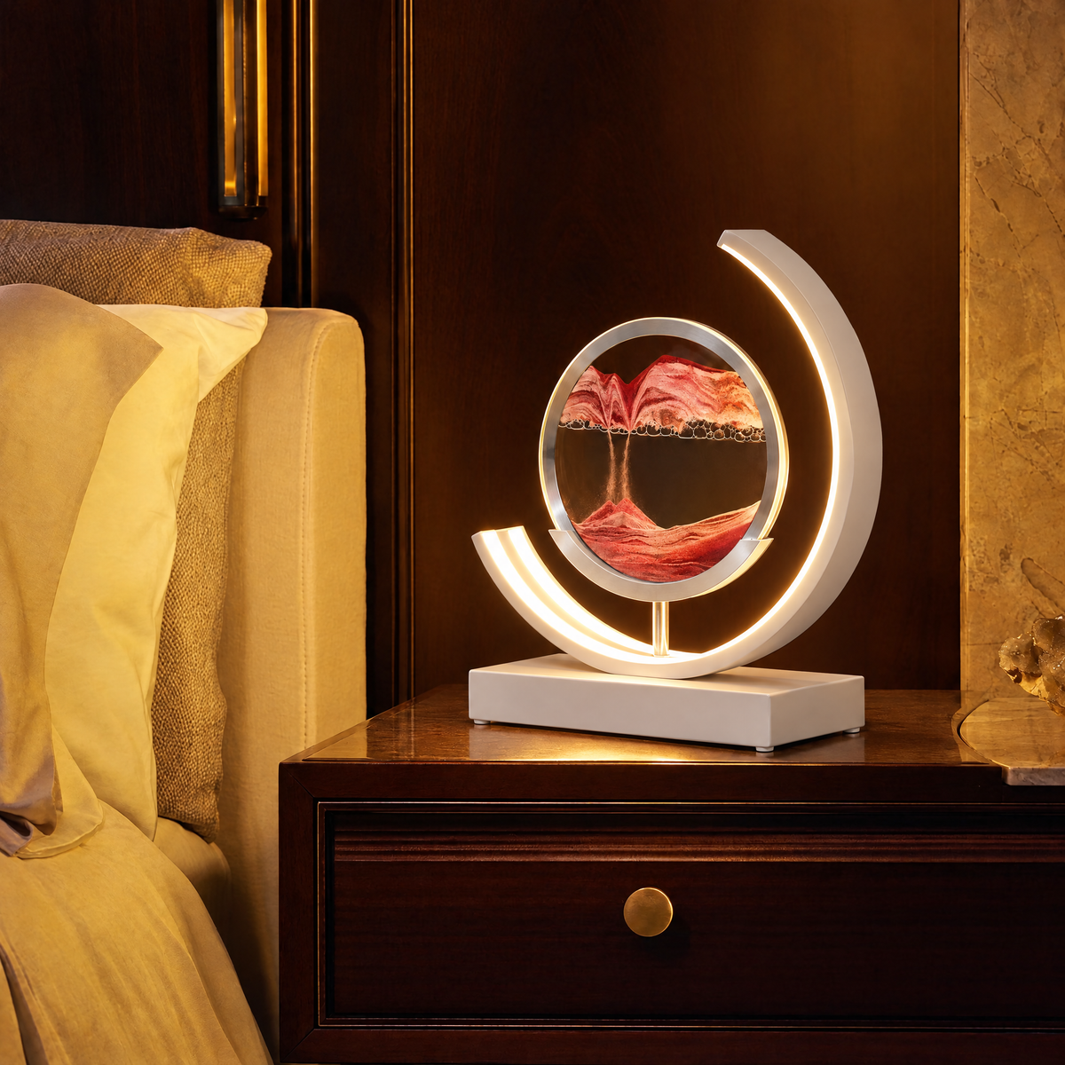 Dunelight Moving Sand Art LED Table Lamp