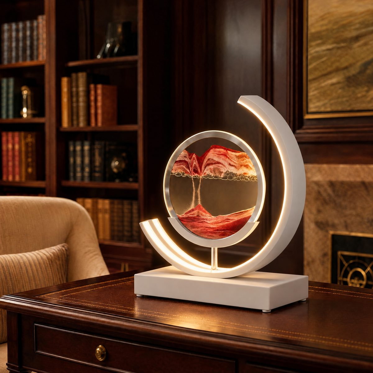 Dunelight Moving Sand Art LED Table Lamp