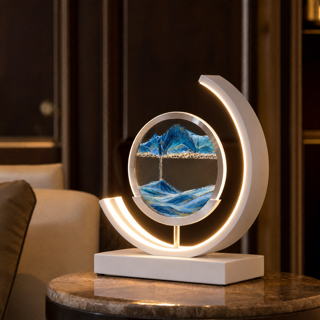 Dunelight Moving Sand Art LED Table Lamp