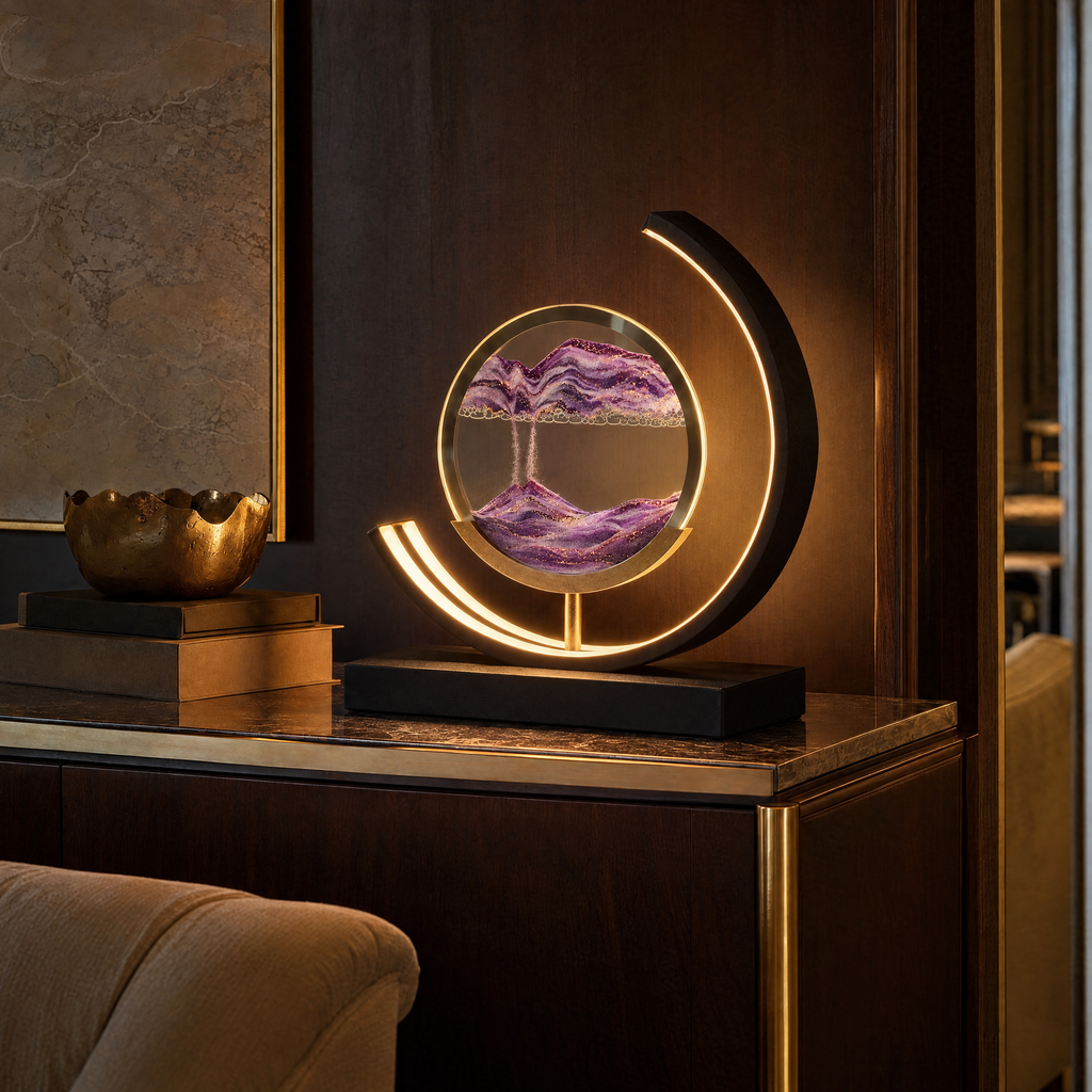 Dunelight Moving Sand Art LED Table Lamp