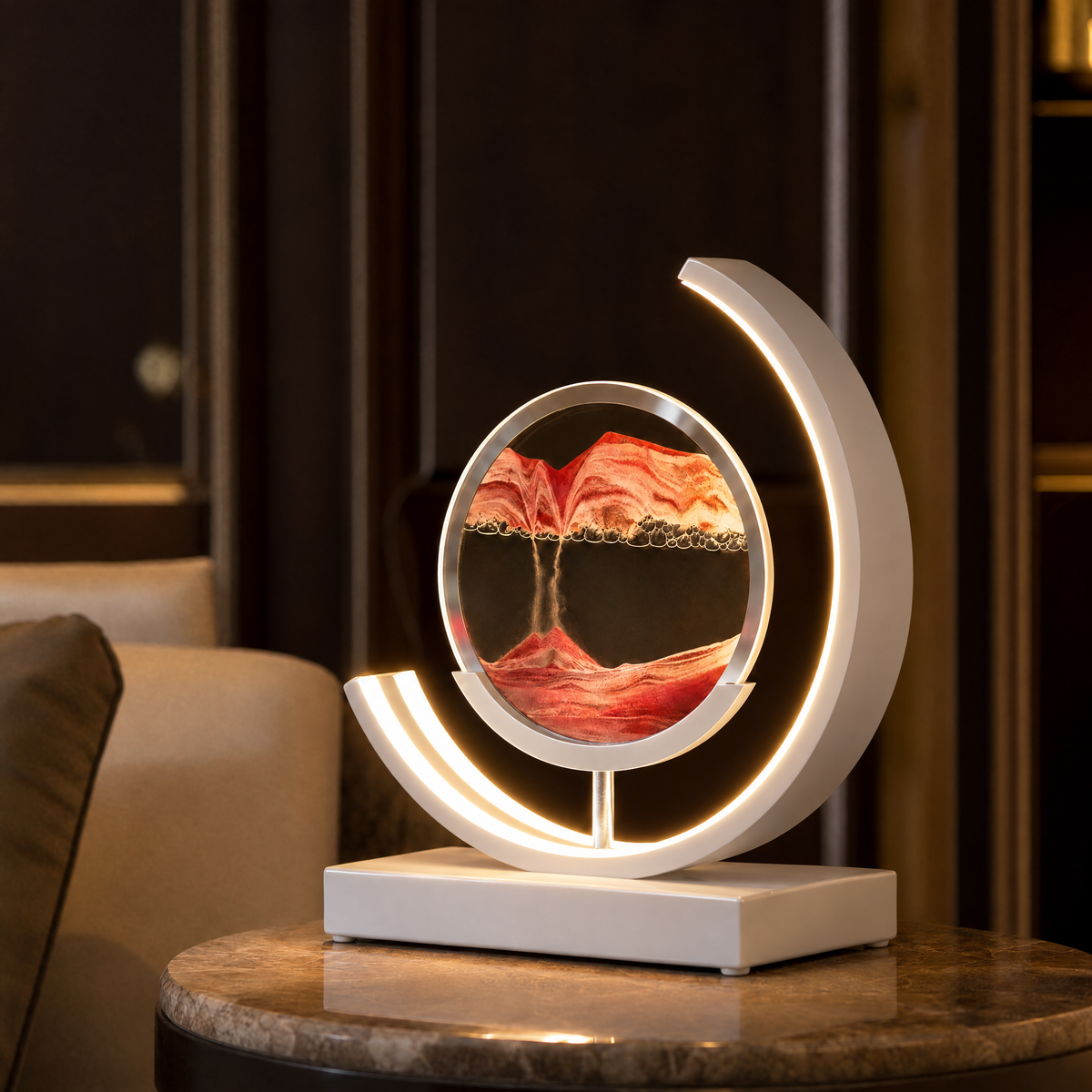 Dunelight Moving Sand Art LED Table Lamp
