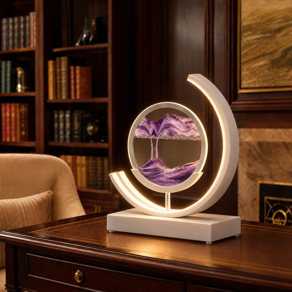 Dunelight Moving Sand Art LED Table Lamp