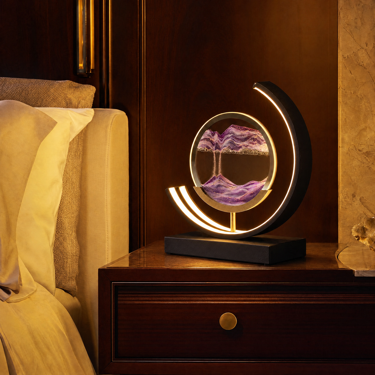 Dunelight Moving Sand Art LED Table Lamp