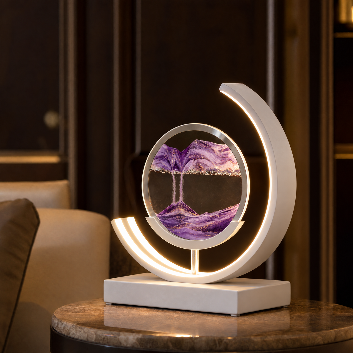 Dunelight Moving Sand Art LED Table Lamp