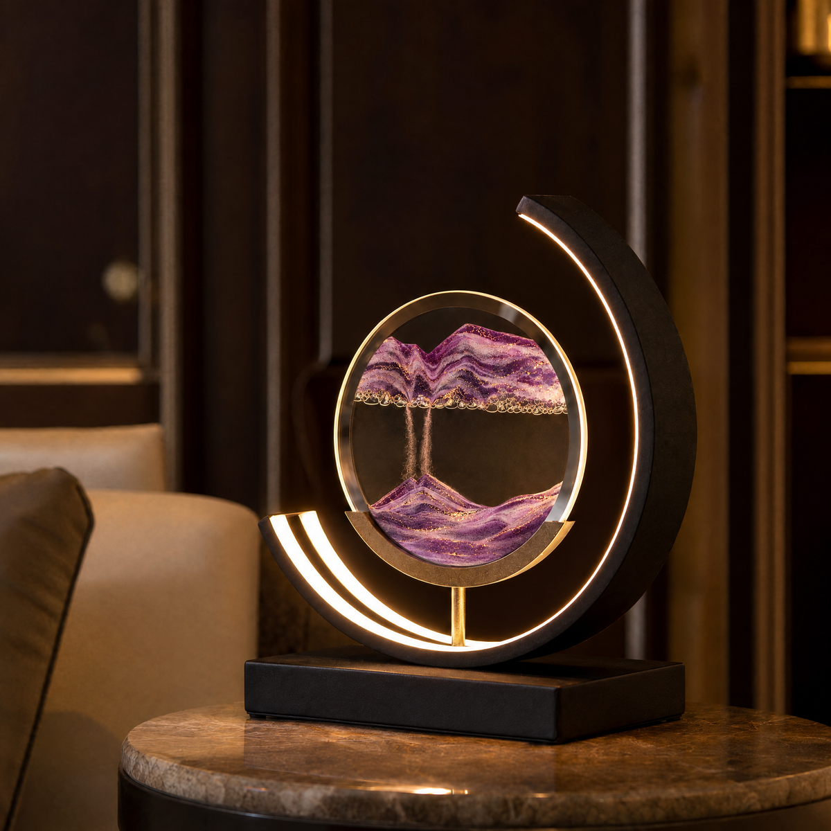 Dunelight Moving Sand Art LED Table Lamp