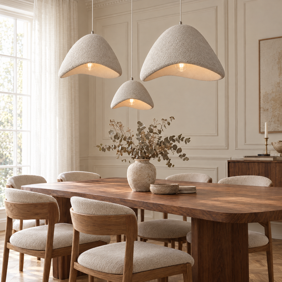 Halden Wabi-Sabi Textured Pendant Light, 30–80cm