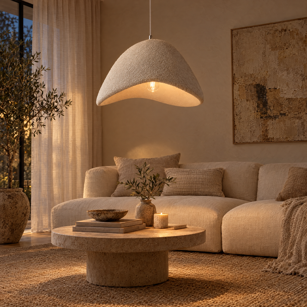 Halden Wabi-Sabi Textured Pendant Light, 30–80cm