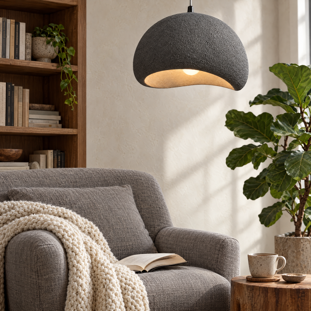 Halden Wabi-Sabi Textured Pendant Light, 30–80cm
