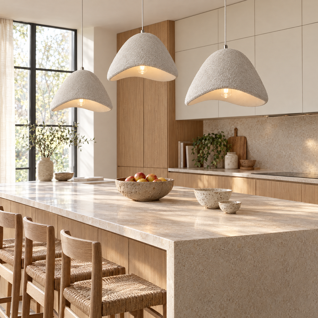 Halden Wabi-Sabi Textured Pendant Light, 30–80cm