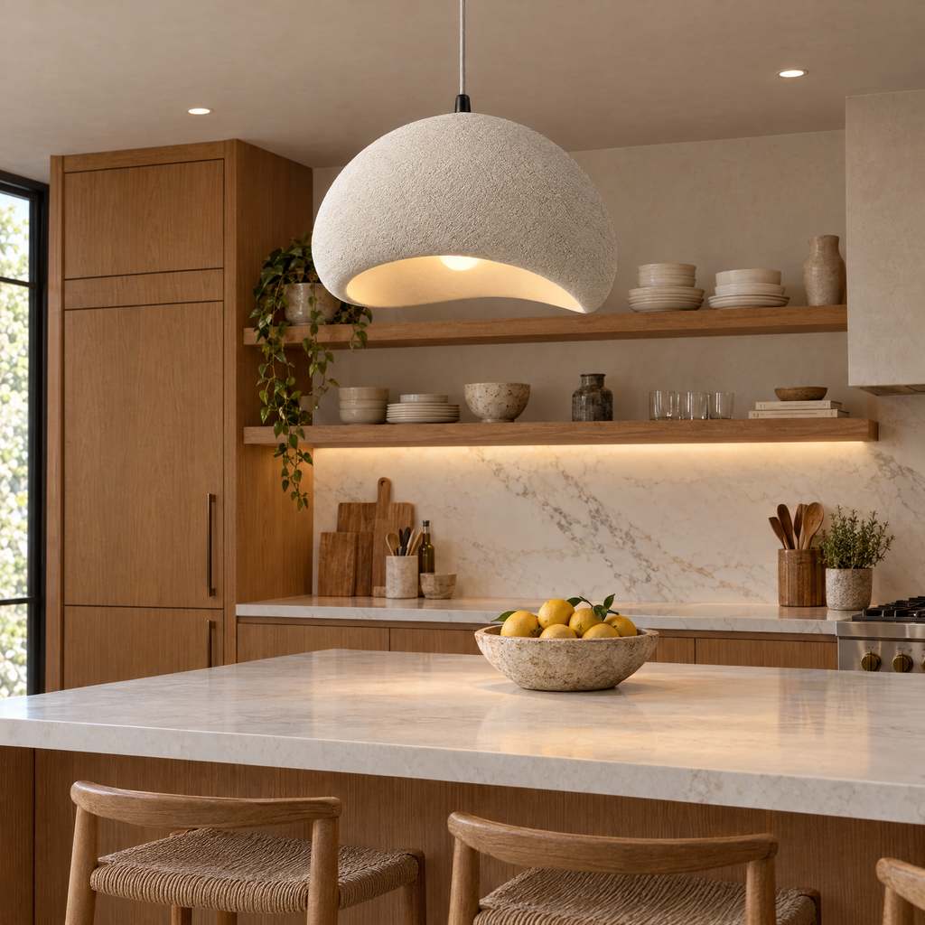 Halden Wabi-Sabi Textured Pendant Light, 30–80cm