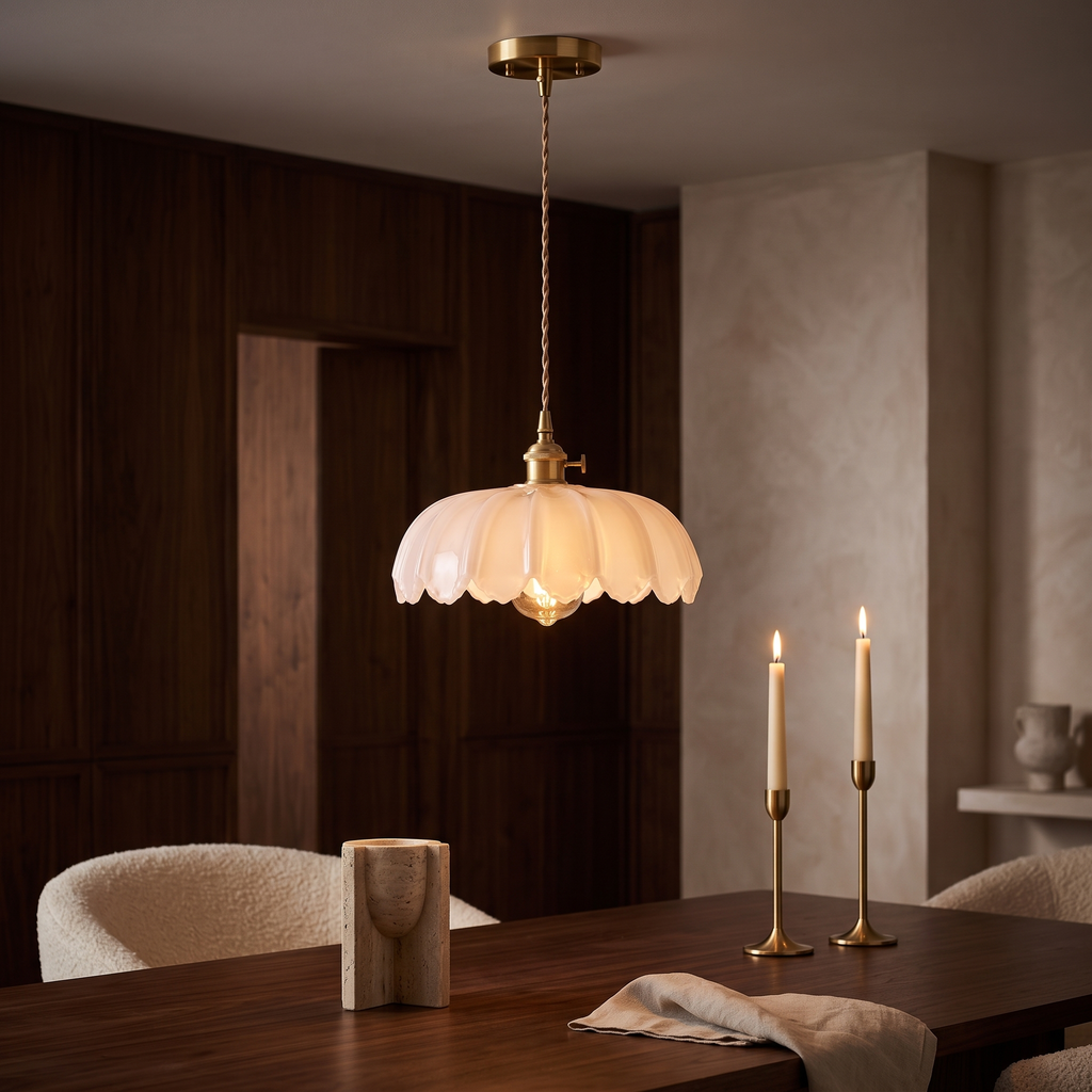 Posy Coloured Glass Flower Pendant Light