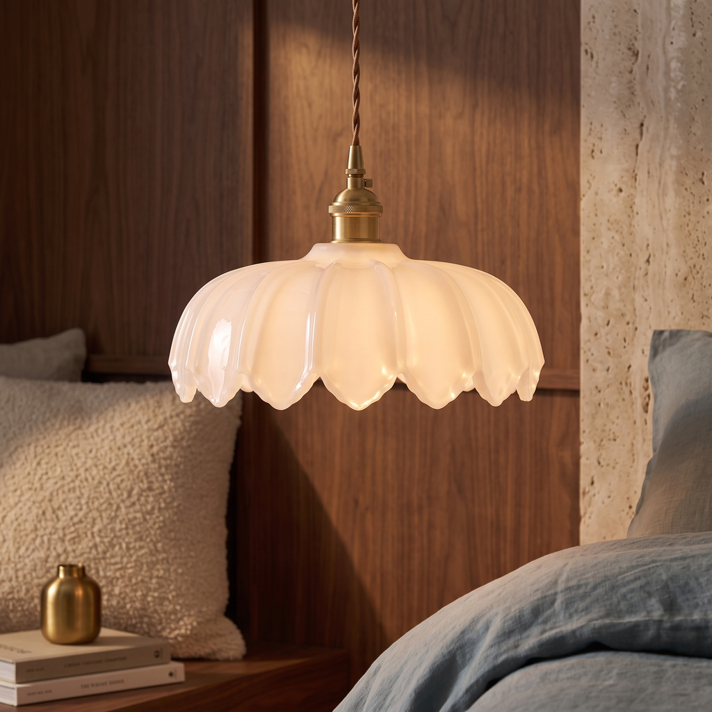 Posy Coloured Glass Flower Pendant Light