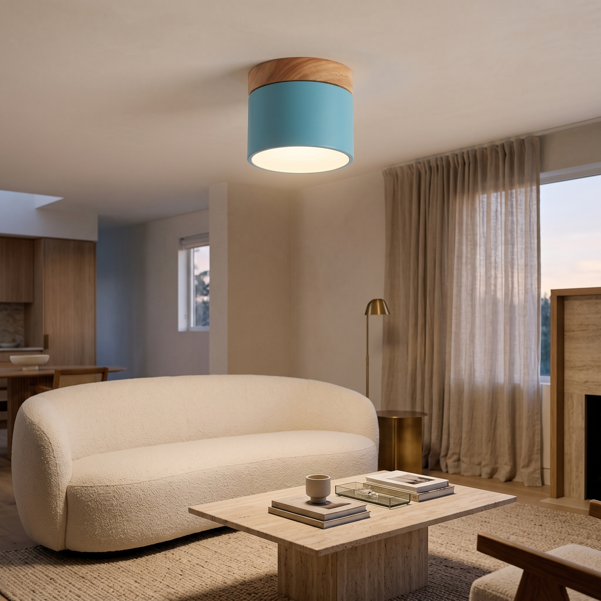 Pip Macaron Mini LED Flush Ceiling Light