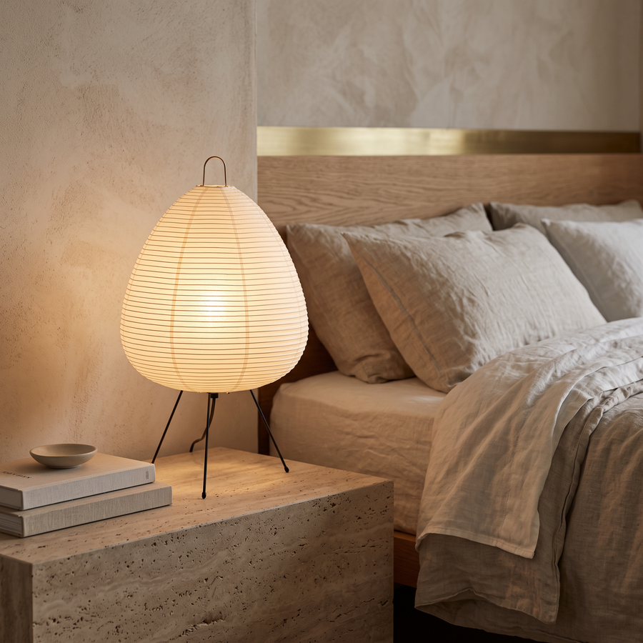 Aiko Rice Paper Tripod Table Lamp
