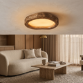 Halo Wood-Effect Ceiling Light