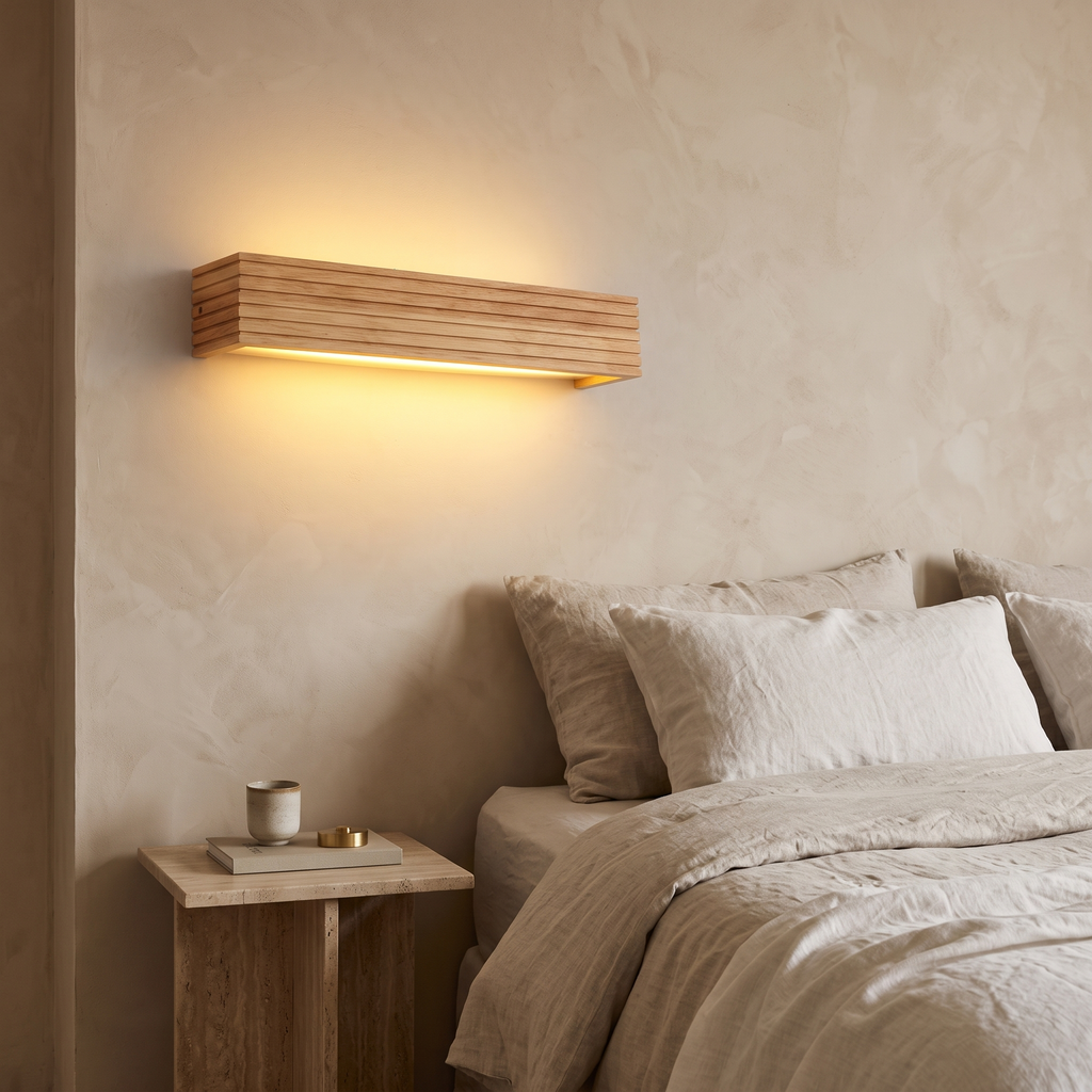 Sami Linear Wood LED Wall Light