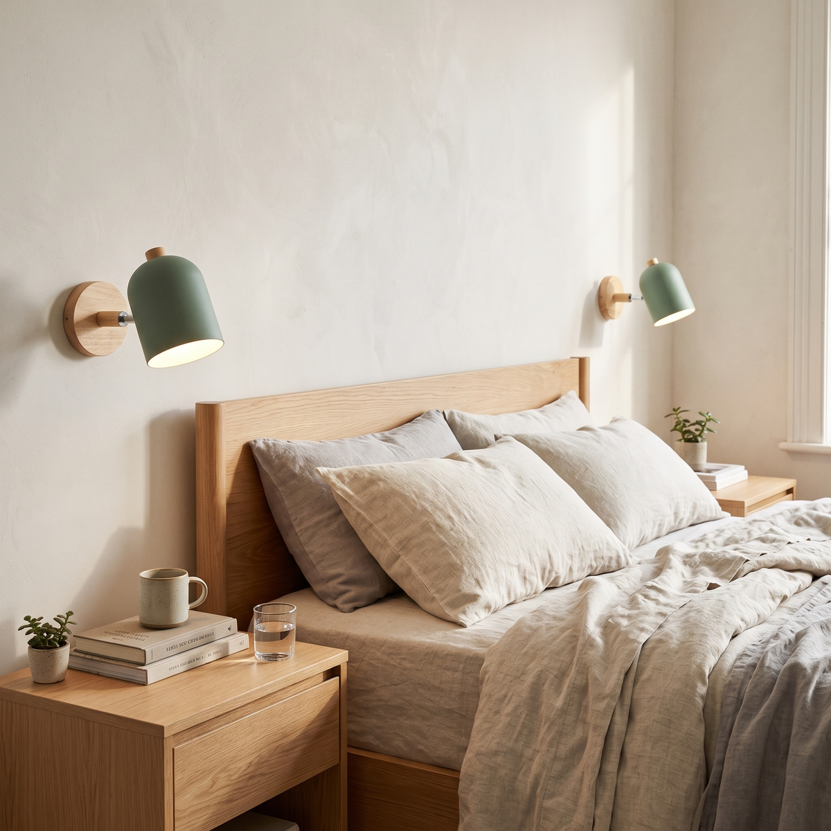 Drelis Scandinavian Wooden Wall Lamp