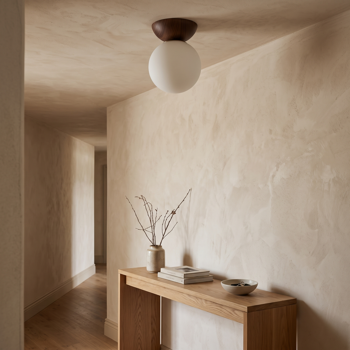 Linnea Opal Glass Ball Pendant & Ceiling Light