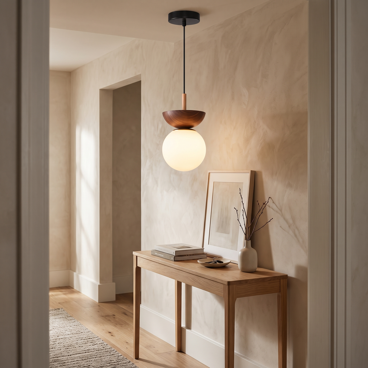 Linnea Opal Glass Ball Pendant & Ceiling Light