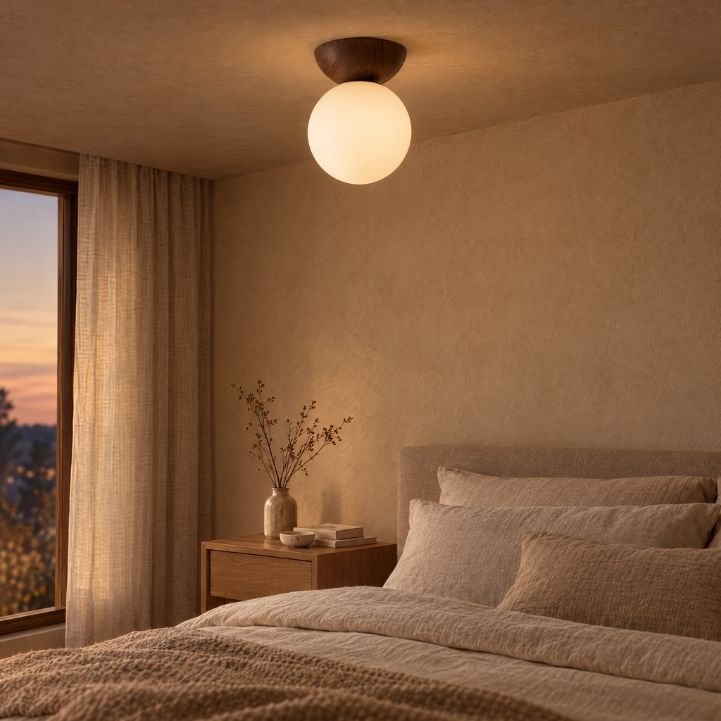 Linnea Opal Glass Ball Pendant & Ceiling Light