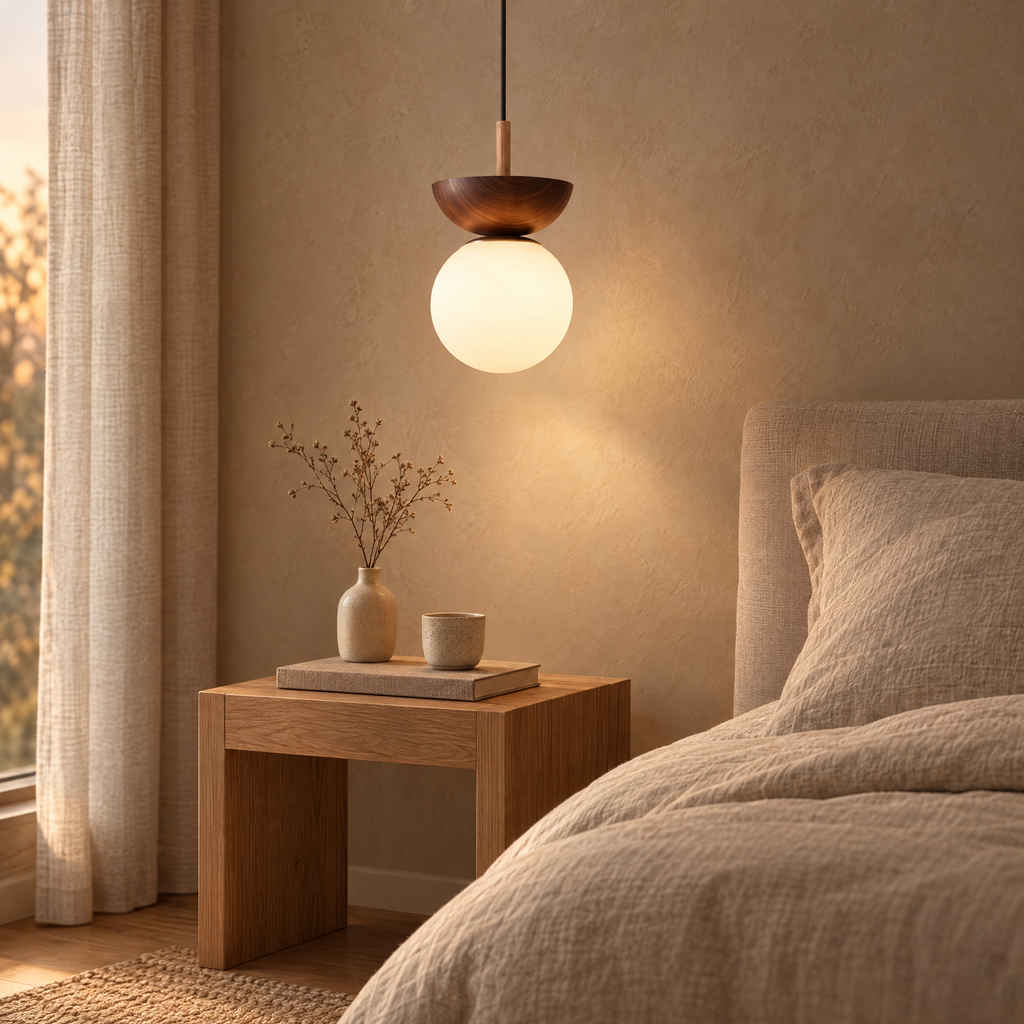 Linnea Opal Glass Ball Pendant & Ceiling Light