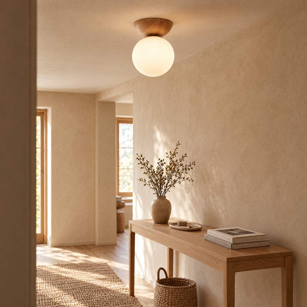Linnea Opal Glass Ball Pendant & Ceiling Light