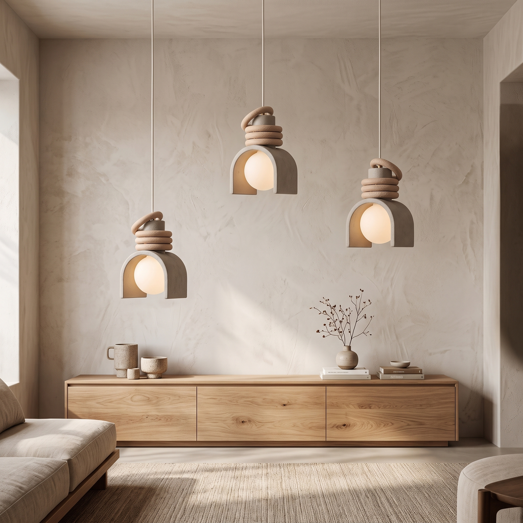 Suki Wabi-Sabi Resin Pendant Light