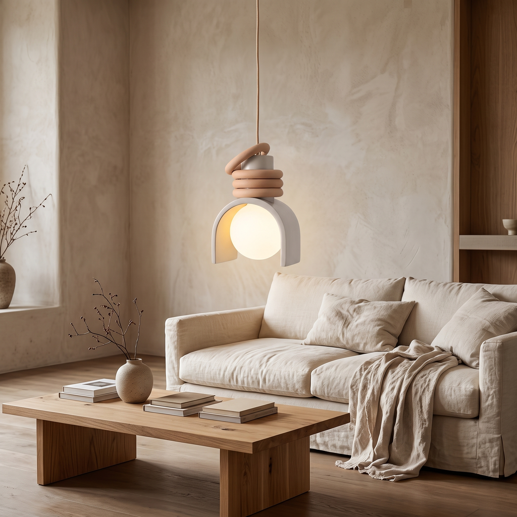 Suki Wabi-Sabi Resin Pendant Light