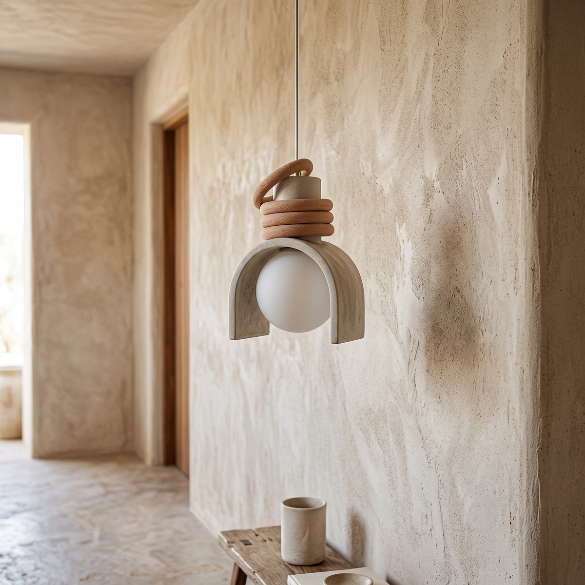 Suki Wabi-Sabi Resin Pendant Light