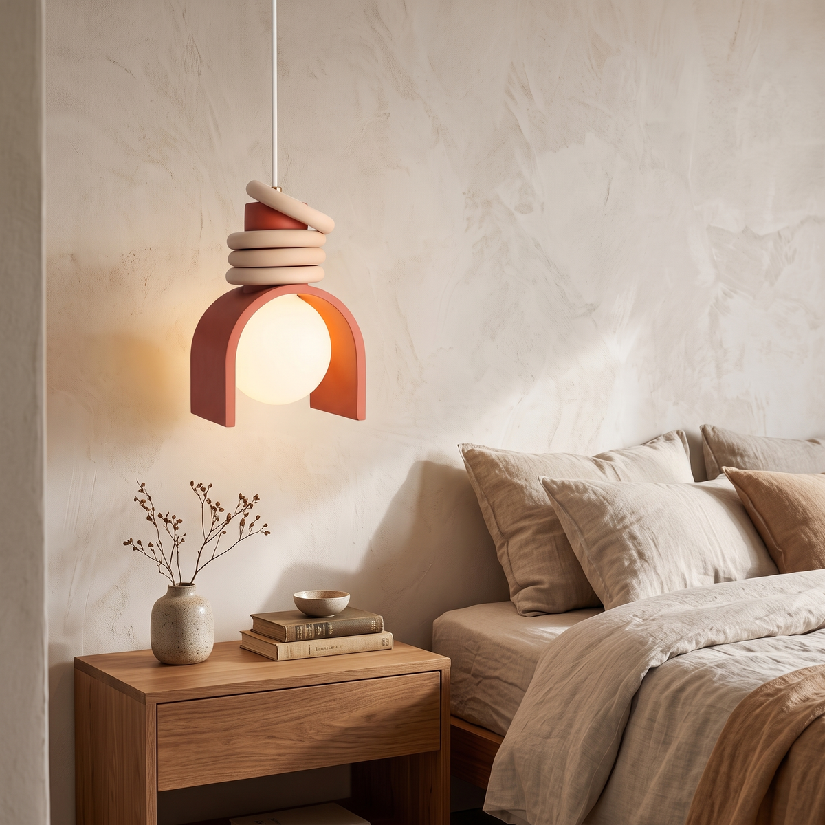 Suki Wabi-Sabi Resin Pendant Light