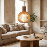 Oskar Handcrafted Wooden Pendant Light, 23–55cm