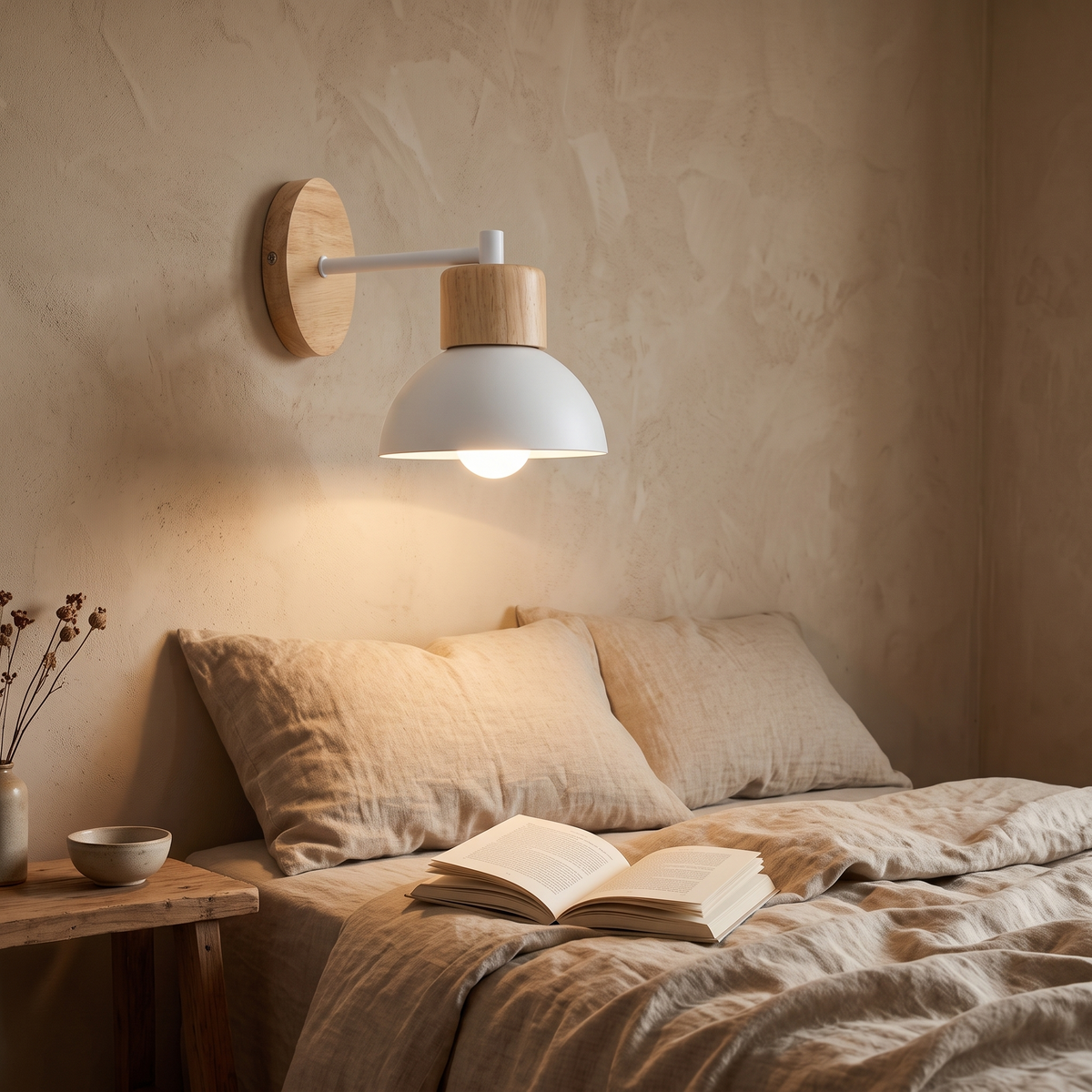 Alva Wood & Metal Nordic Wall Lamp