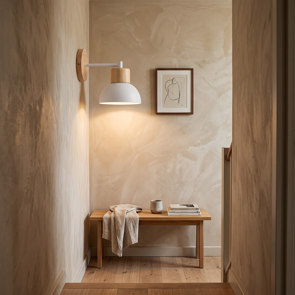 Alva Wood & Metal Nordic Wall Lamp