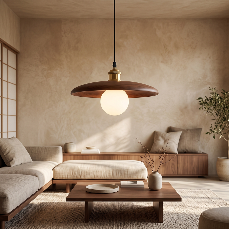 Ylva Solid Wood Nordic Pendant Light