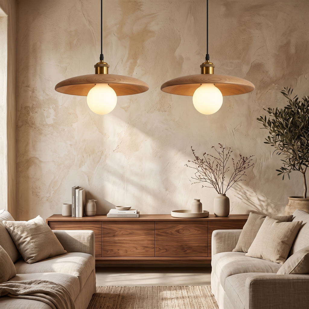 Ylva Solid Wood Nordic Pendant Light