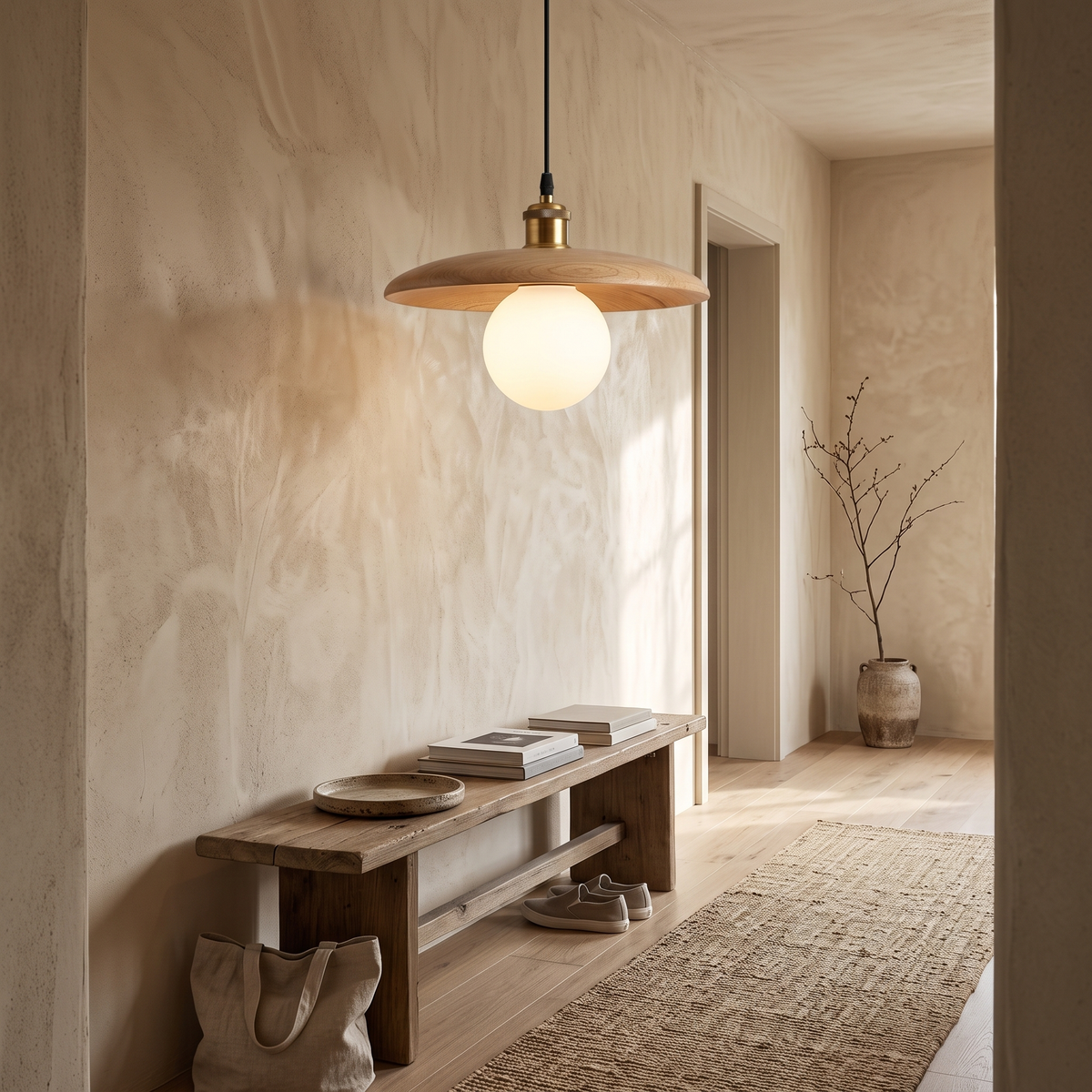 Ylva Solid Wood Nordic Pendant Light