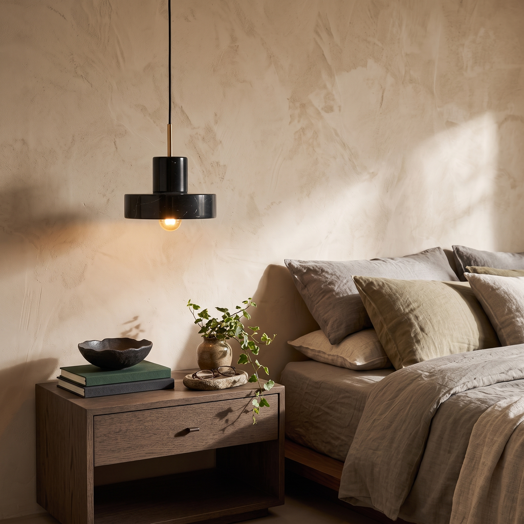 Petra Natural Marble Pendant Light