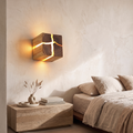 Rowan Carved Wood & Resin LED Wall Light