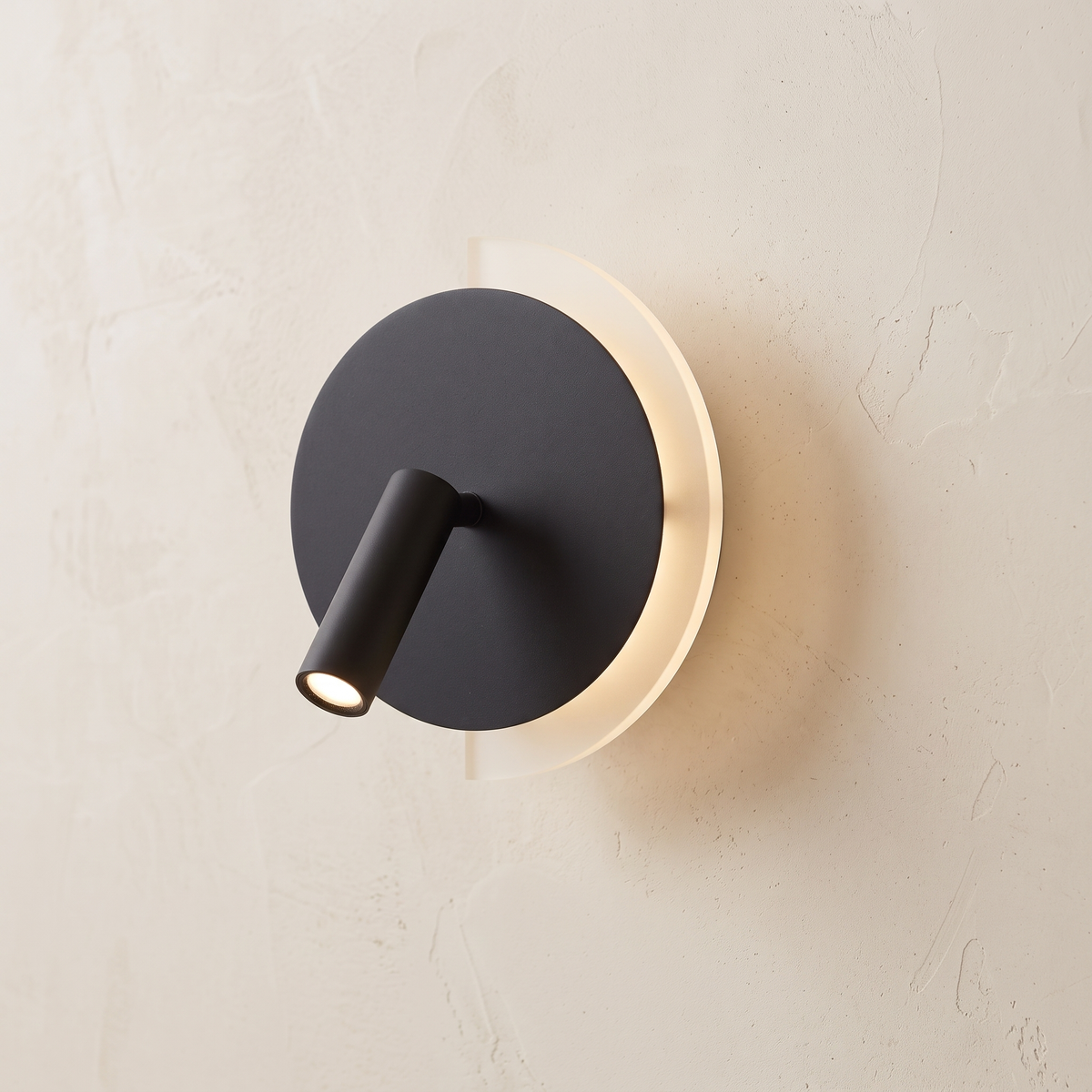 Lunaspot Circular LED Bedside Reading Light