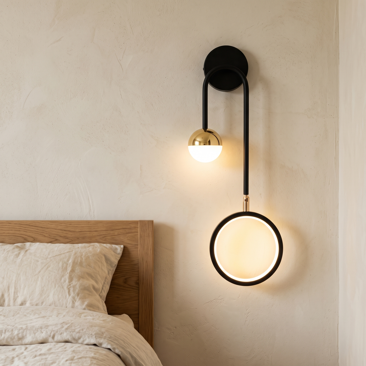 Orbis Circular Acrylic LED Wall Light