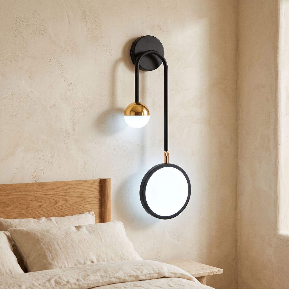 Orbis Circular Acrylic LED Wall Light