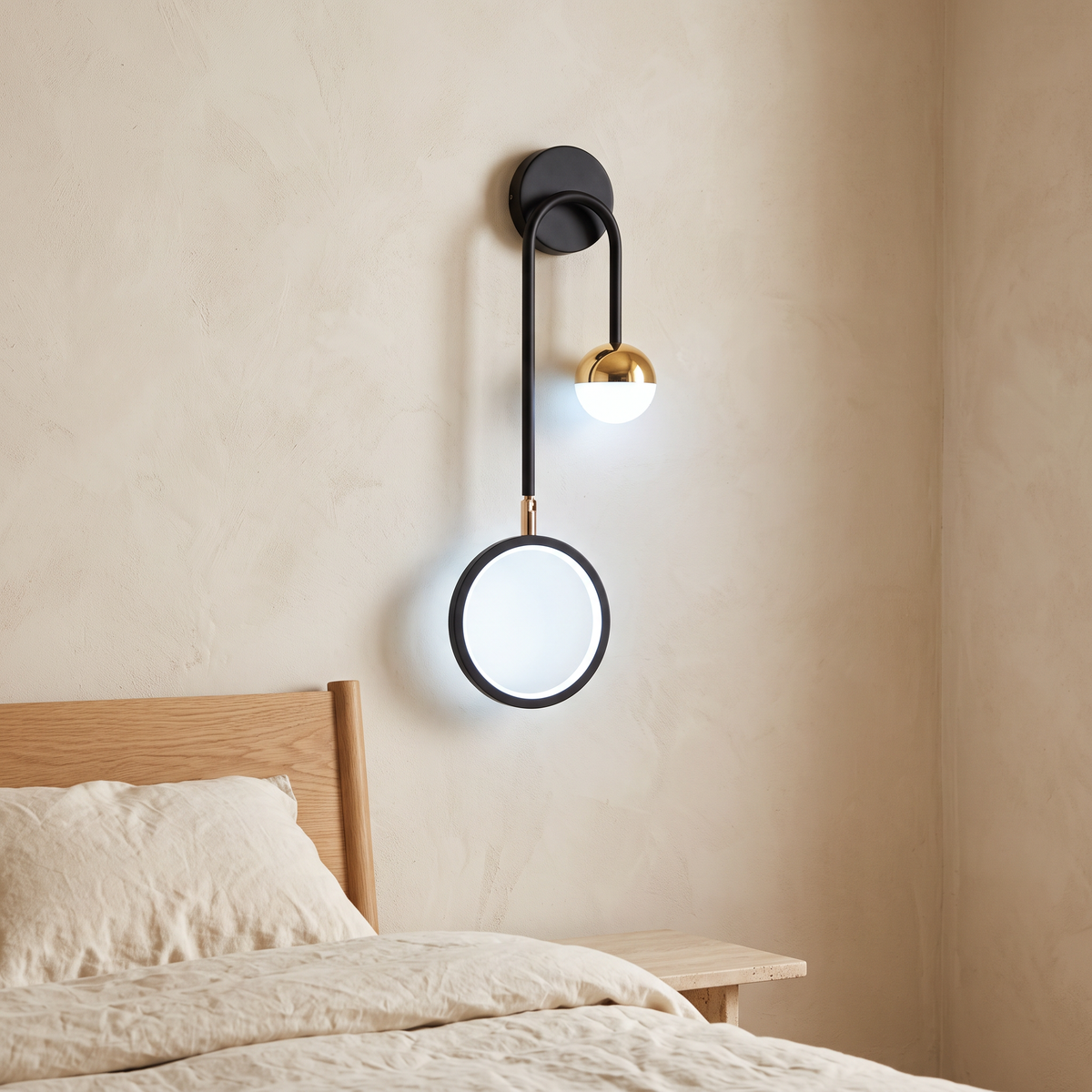 Orbis Circular Acrylic LED Wall Light