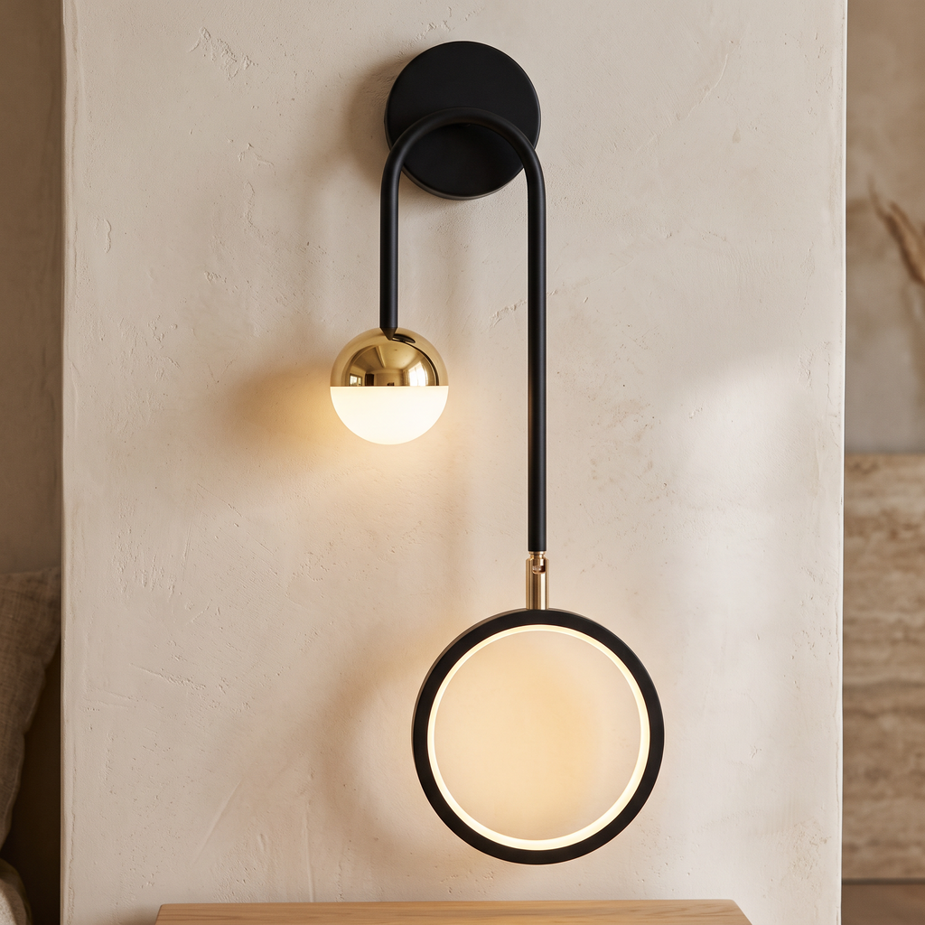 Orbis Circular Acrylic LED Wall Light