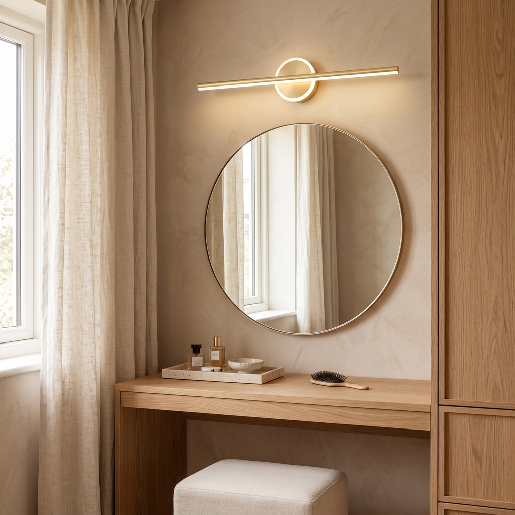 Linea Aluminium LED Mirror Wall Light