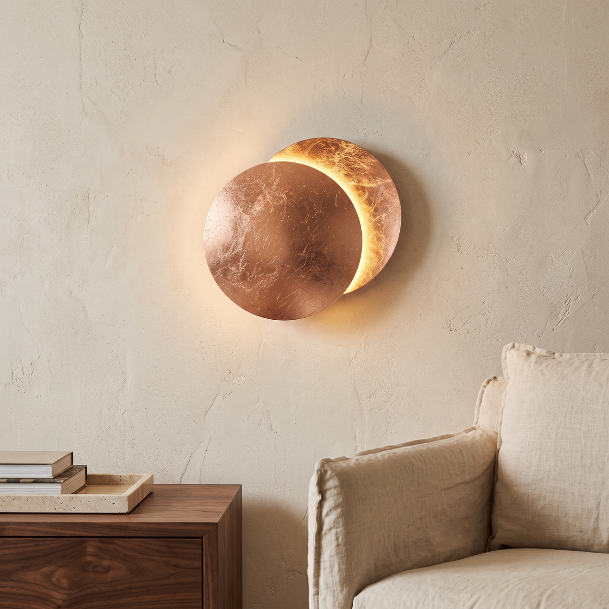 Lunaris Eclipse Disc LED Wall Light