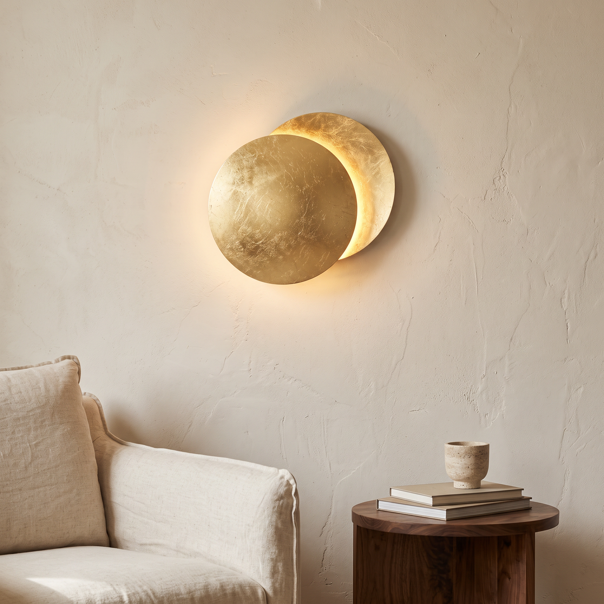 Lunaris Eclipse Disc LED Wall Light