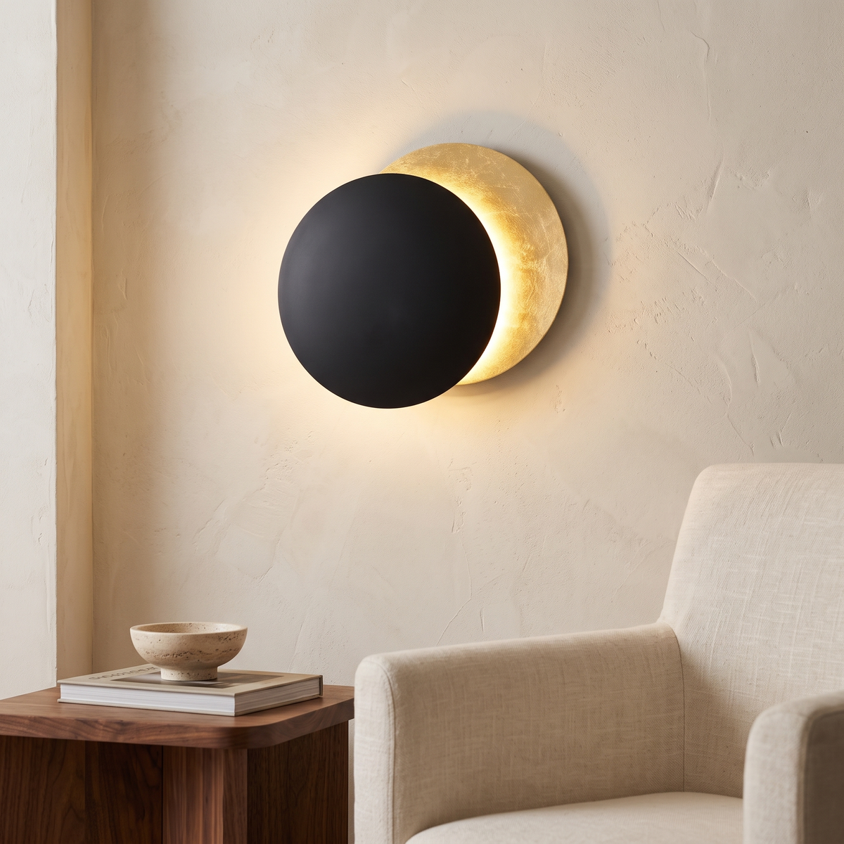 Lunaris Eclipse Disc LED Wall Light