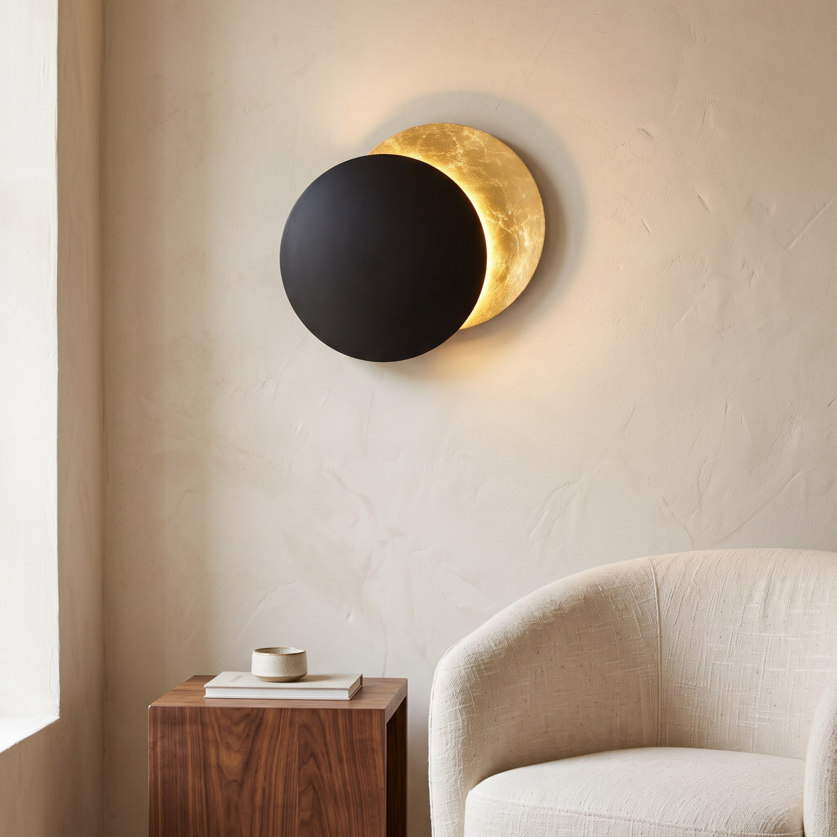Lunaris Eclipse Disc LED Wall Light