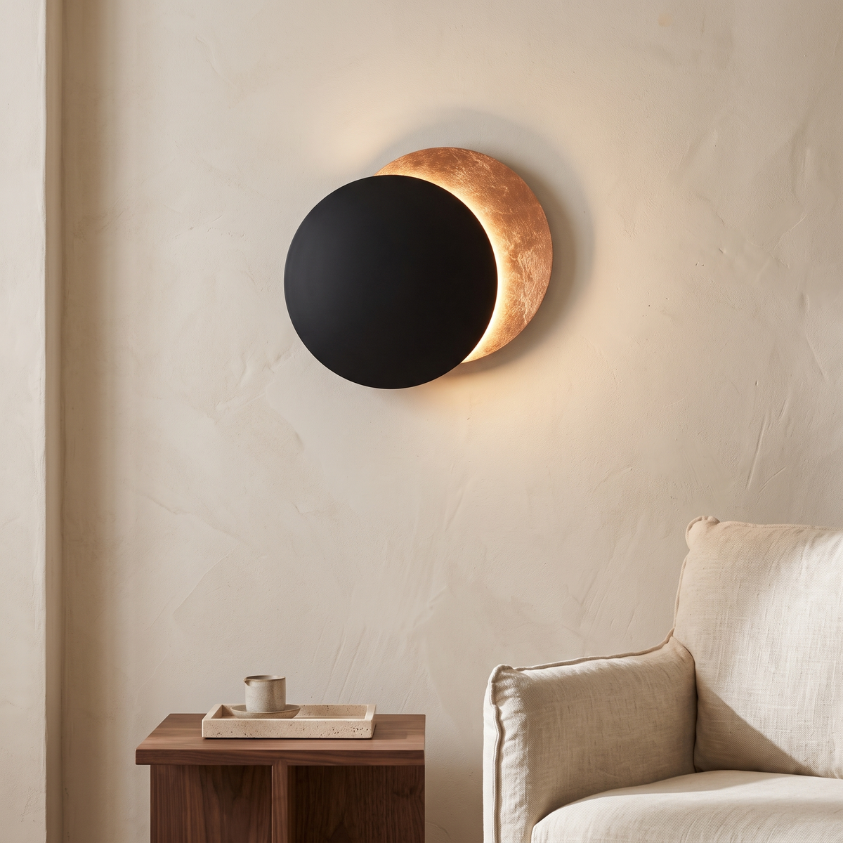 Lunaris Eclipse Disc LED Wall Light